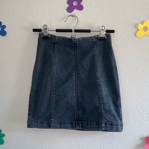 Free People Denim Mini Skirt